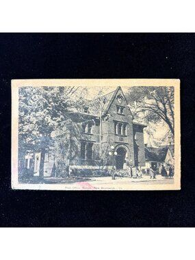 Vintage Postcard 1948 Daily Community Life Sussex New Brunswick Post Office